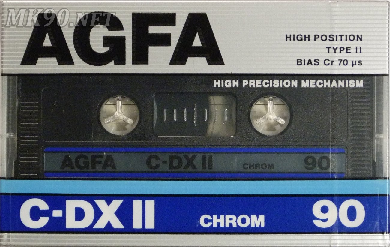 top condition 1987 Agfa c-DX II S 90 TYPE II Cassetta Audio VERY RARE NM 