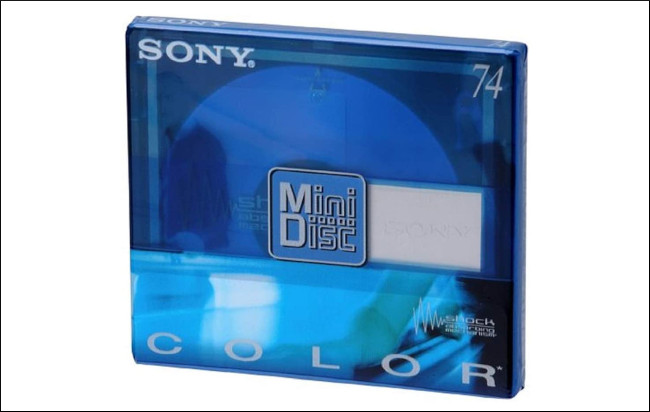 74-минутный пустой Sony MiniDisc.